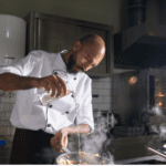 Man cooking in the kitchen